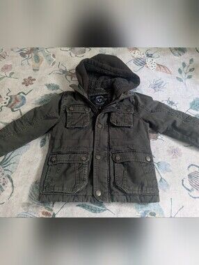 Urban Republic Kids Hooded Jacket in Olive